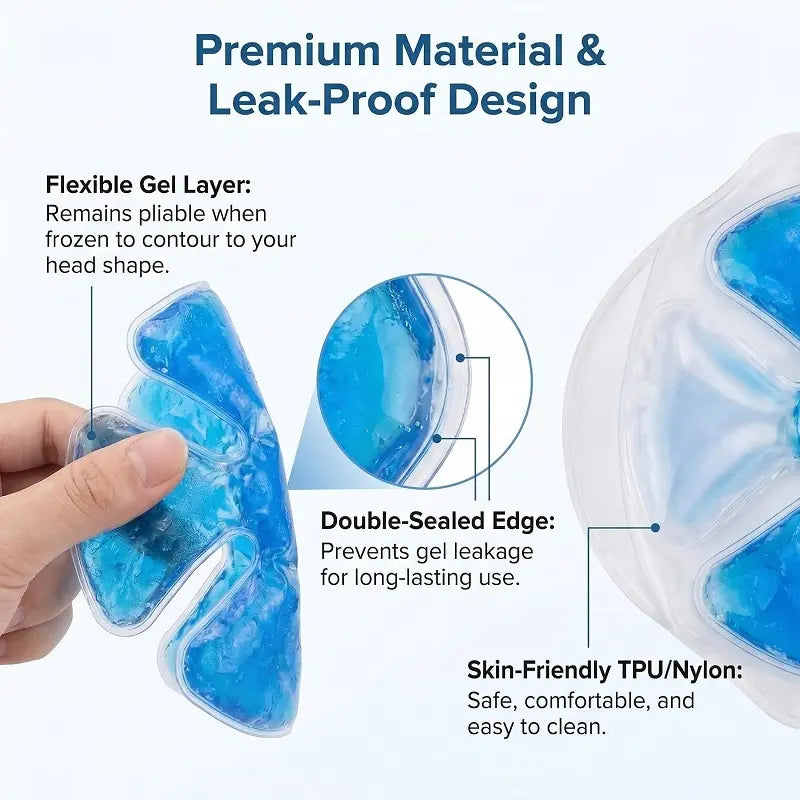 Reusable Hard Hat Cooling Gel Packs for Outdoor Heat Relief