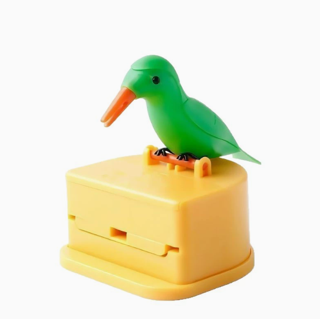 Cute Bird Toothpick Dispenser, Automatic Kitchen Toothpick Holder