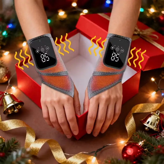 Wrist vibration heating device for relieving muscle stiffness — rechargeable and portable — designed for office workers, seniors, and eSports players