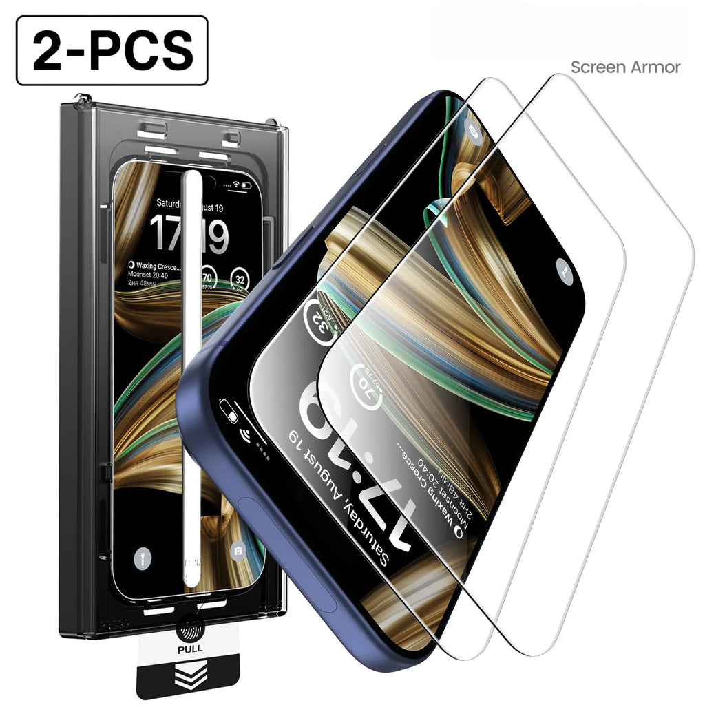 Anti-Spy Privacy Screen Protector for iPhone 17 Pro Max – 9H Tempered Glass (2-Pack)