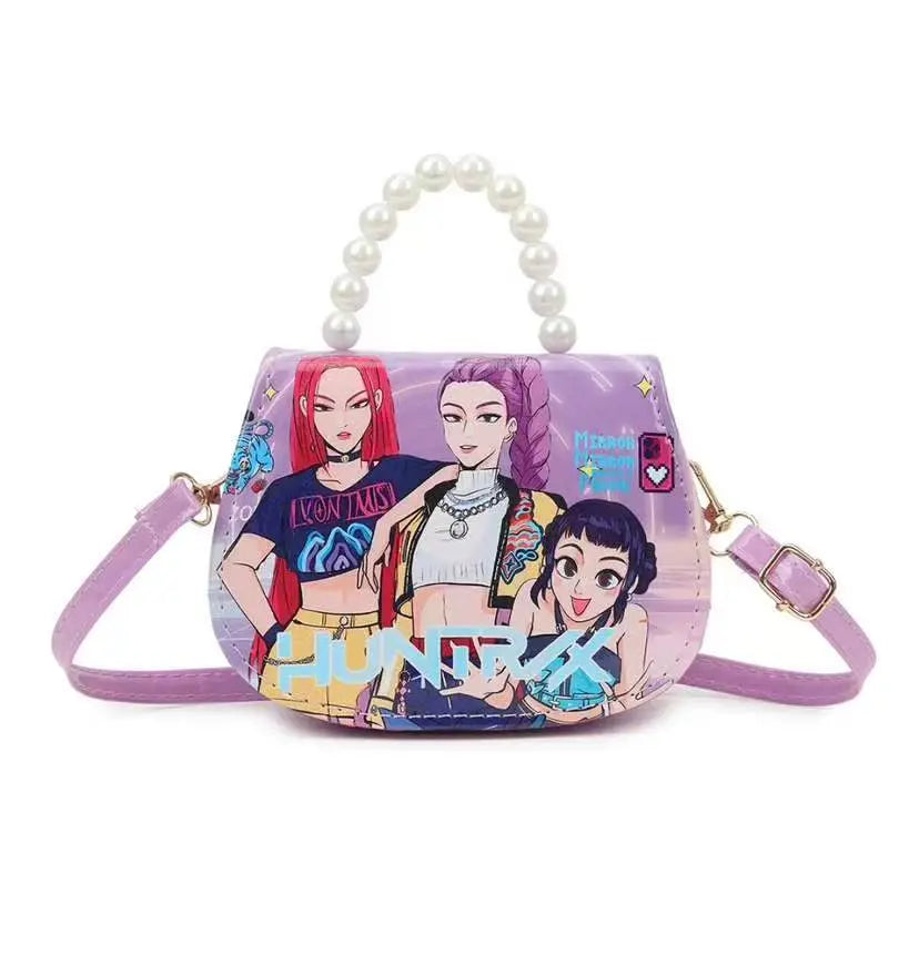 New children's bag witch hunter girl group change bag kpop anime cute storage bag messenger bag