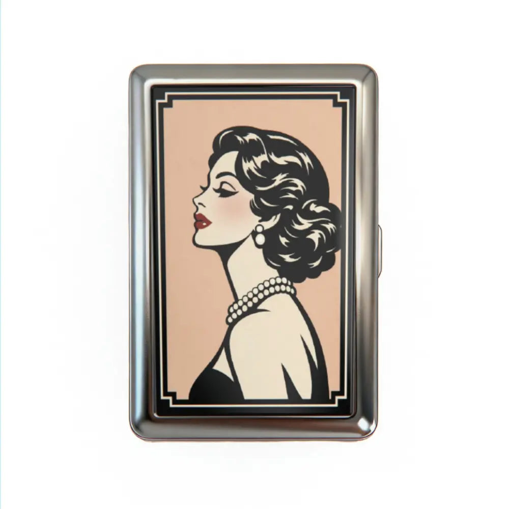 Vintage Cigarette Case - Card Holder Wallet, Multi-Functional Metal Tin Box, Versatile Trinket Business Card ID Holder