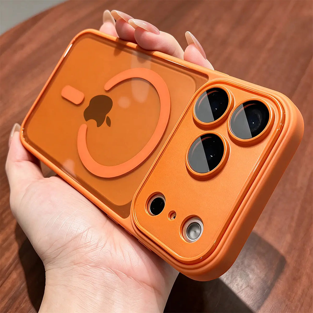 Luxury Matte Translucent Magnetic MagSafe Phone Case with Lens Protector for iPhone 18 Pro MaxV