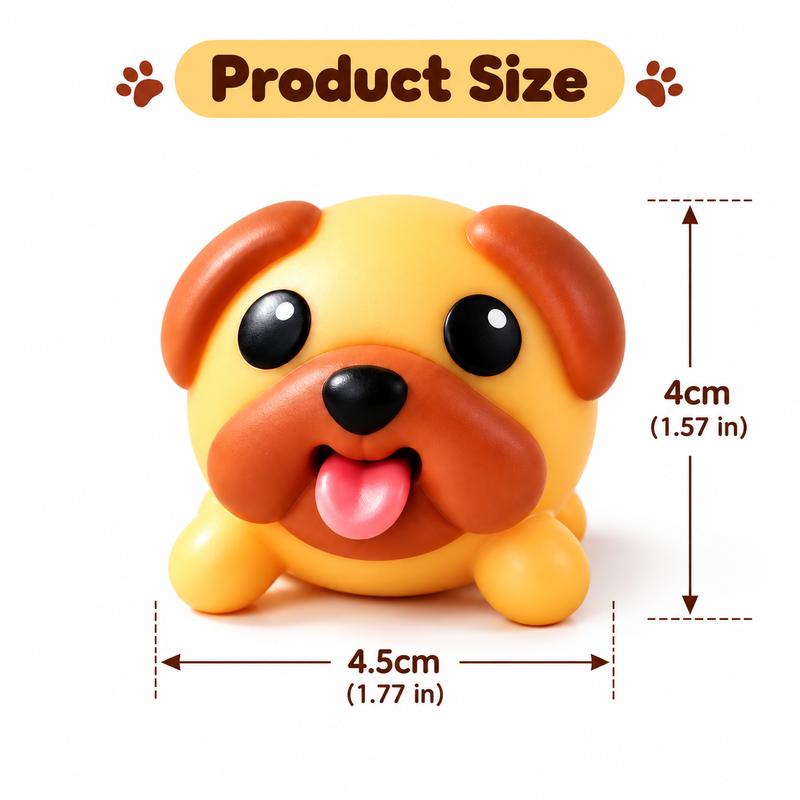 Funny Tongue Popping Pug Fidget Toy – Soft Silicone Stress Relief Desk Gadget