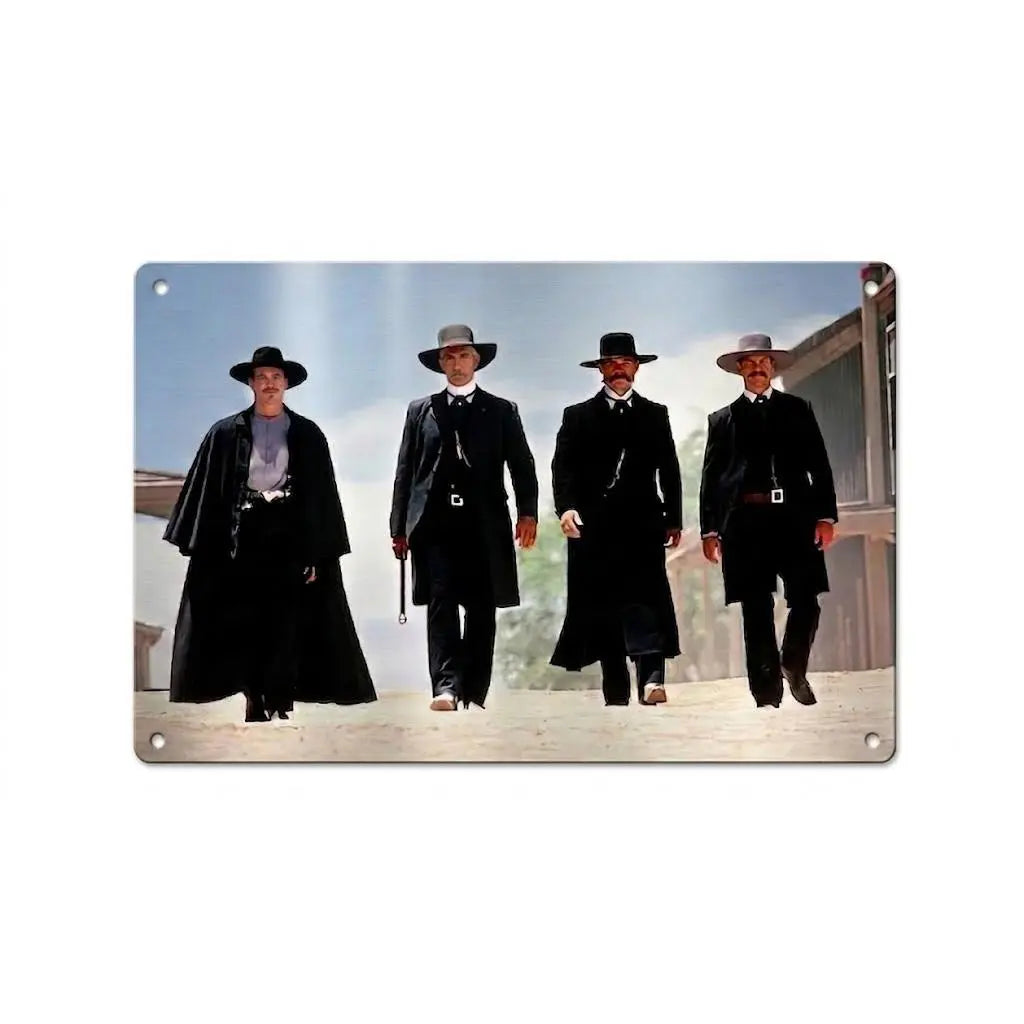 Arte de Pared de Película del Oeste de Doc Holliday y Wyatt Earp