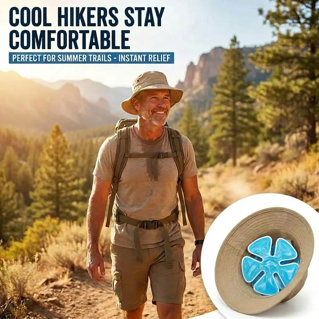 Reusable Hard Hat Cooling Gel Packs for Outdoor Heat Relief