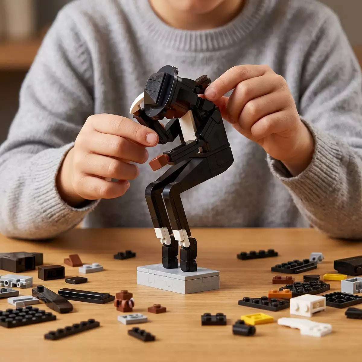Building the classic dance pose collectible brick by brick