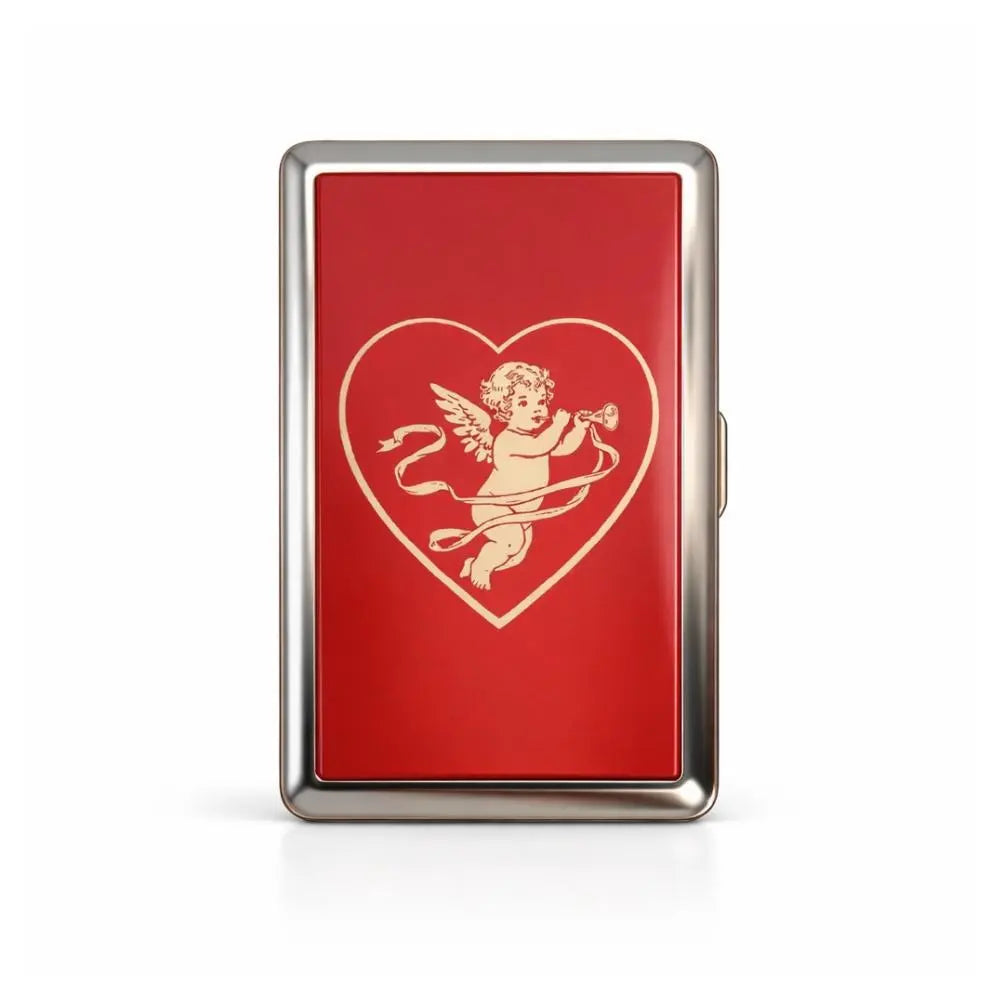 Vintage Cigarette Case - Card Holder Wallet, Multi-Functional Metal Tin Box, Versatile Trinket Business Card ID Holder