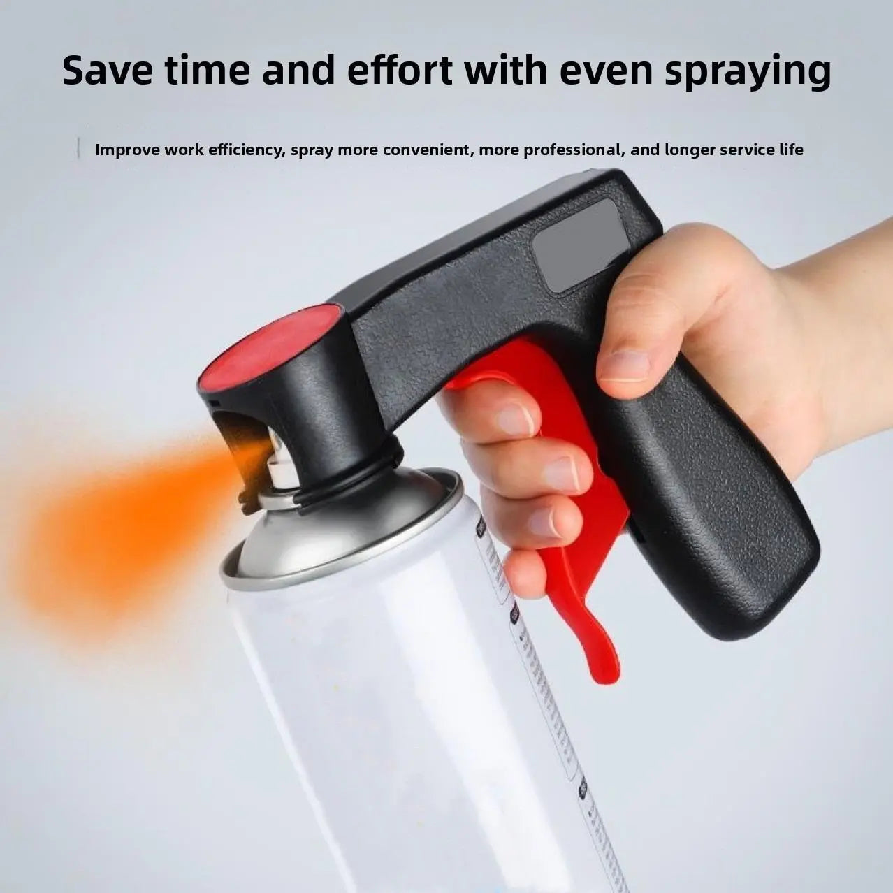 Portable assisted spray painting universal renovation and color change handle tool spray film spray can spray nozzle self spray paint