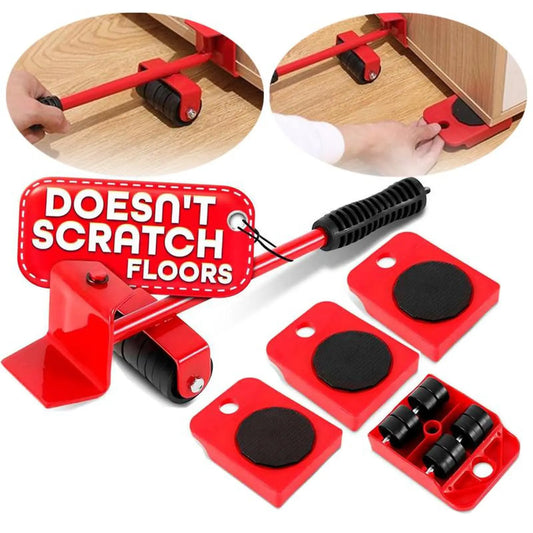 Heavy-Duty Furniture Mover & Lifter Tool Set | 600 lbs Capacity, 360° Rotation Dolly