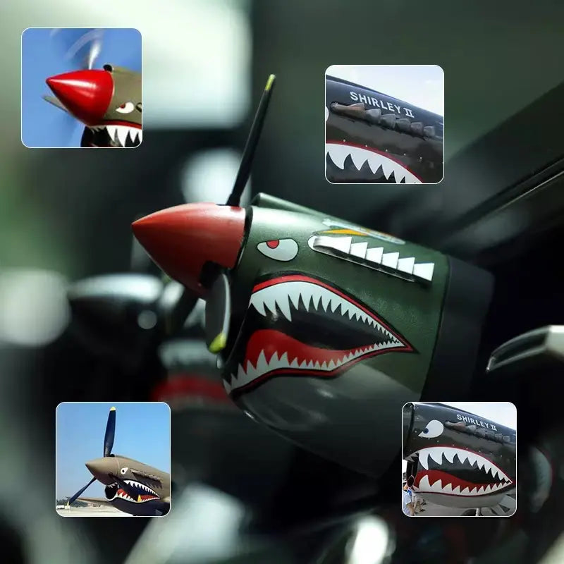 Désodorisant Voiture Avion P-40 Warhawk | Clip de ventilation Vintage Avion de Chasse pour Hommes