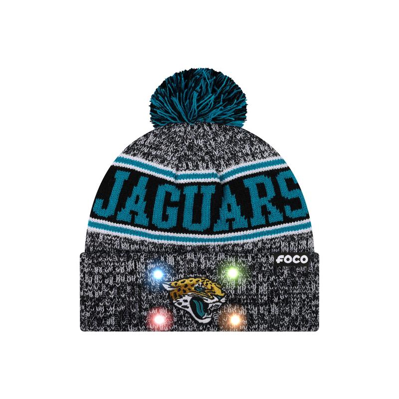NFL Officially Licensed Team Color Warm Light up Pom Beanie