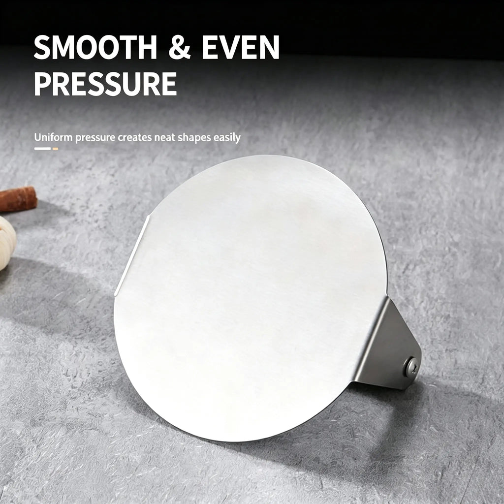 Stainless Steel Burger Press 4.72" – Non-Stick Burger Smasher for Flat Top Grill & Griddle