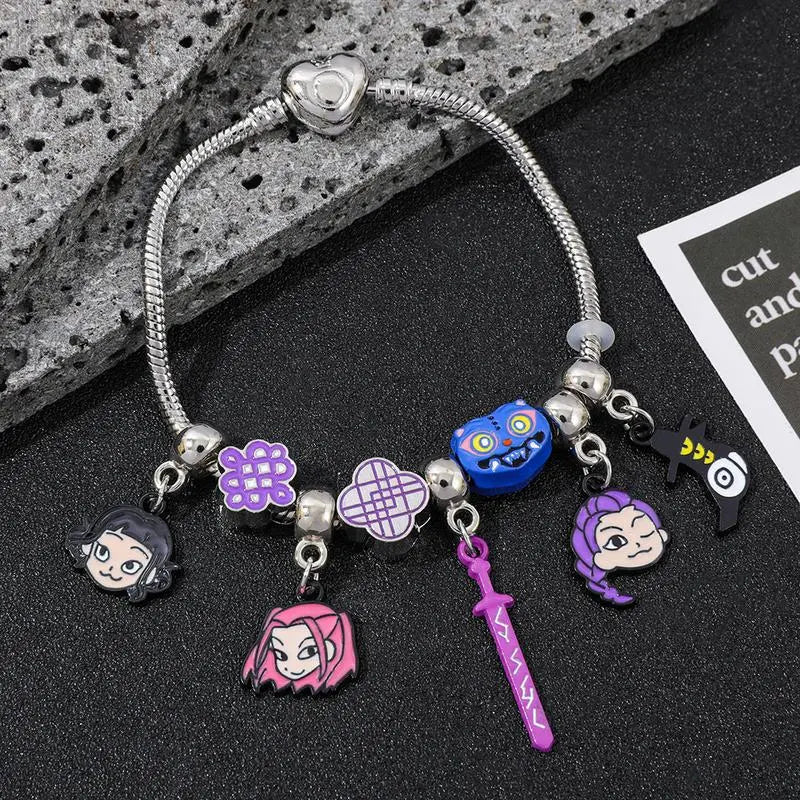 DIY K-Pop Bracelet | Cute Anime Jewelry Gift for Daughter | Fashion Accessory for Kids & Adults | DIY-Friendly Bracelet for Women & Men
