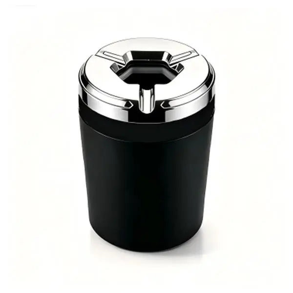 Rotating Sealed Lid Car Ashtray with Odor Resistance – Heat-Proof Vehicle Cup Holder Accessory