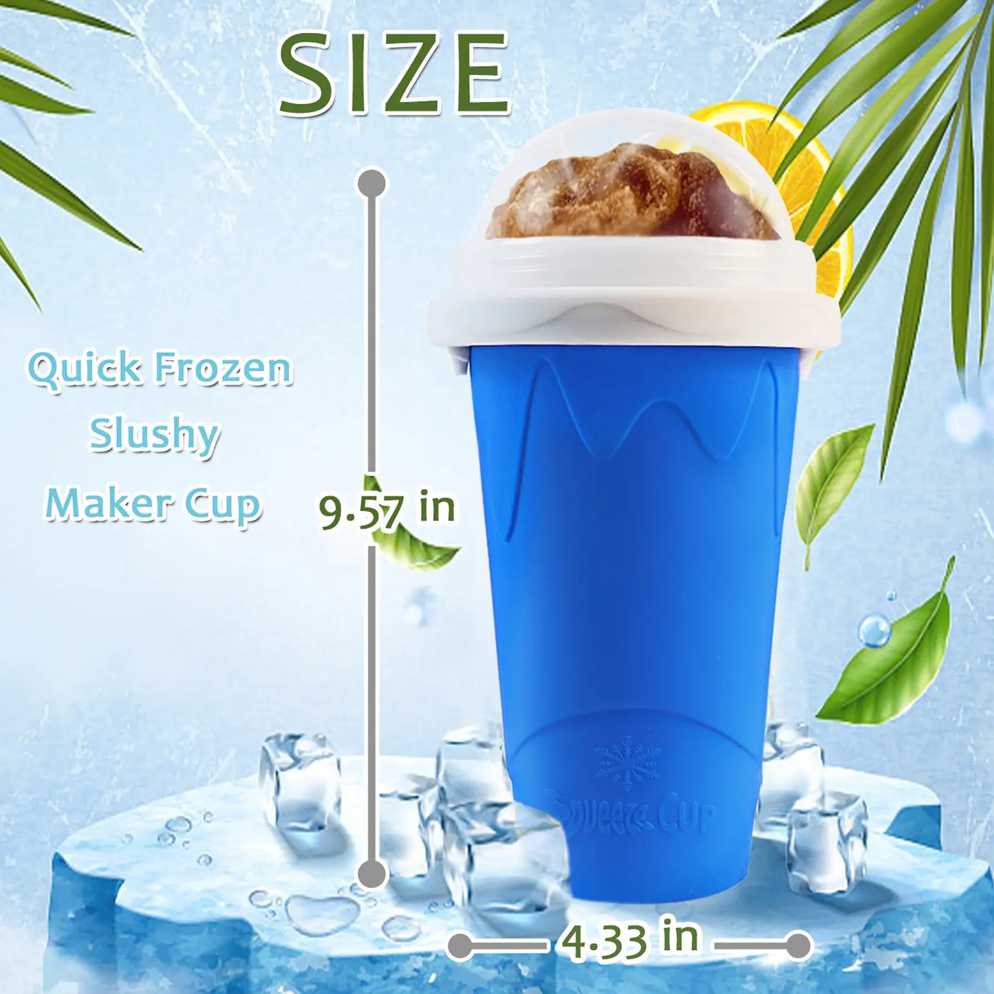 Slushie Maker Cup, Quick Frozen Slushy Cup for Drinks & Milkshakes