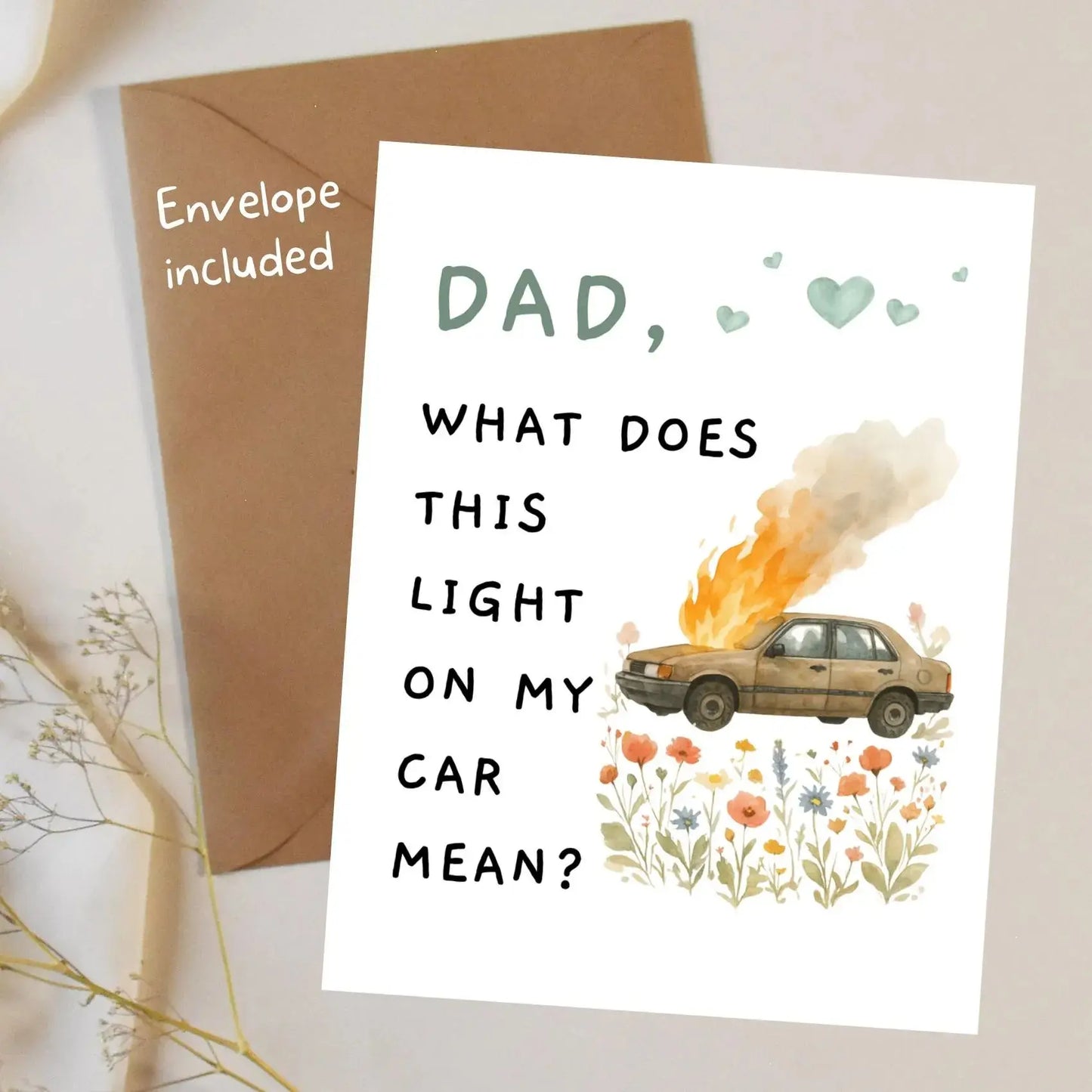 'Dad Joke' Funny Father’s Day & Birthday Greeting Card - Hilarious Gift from Daughter