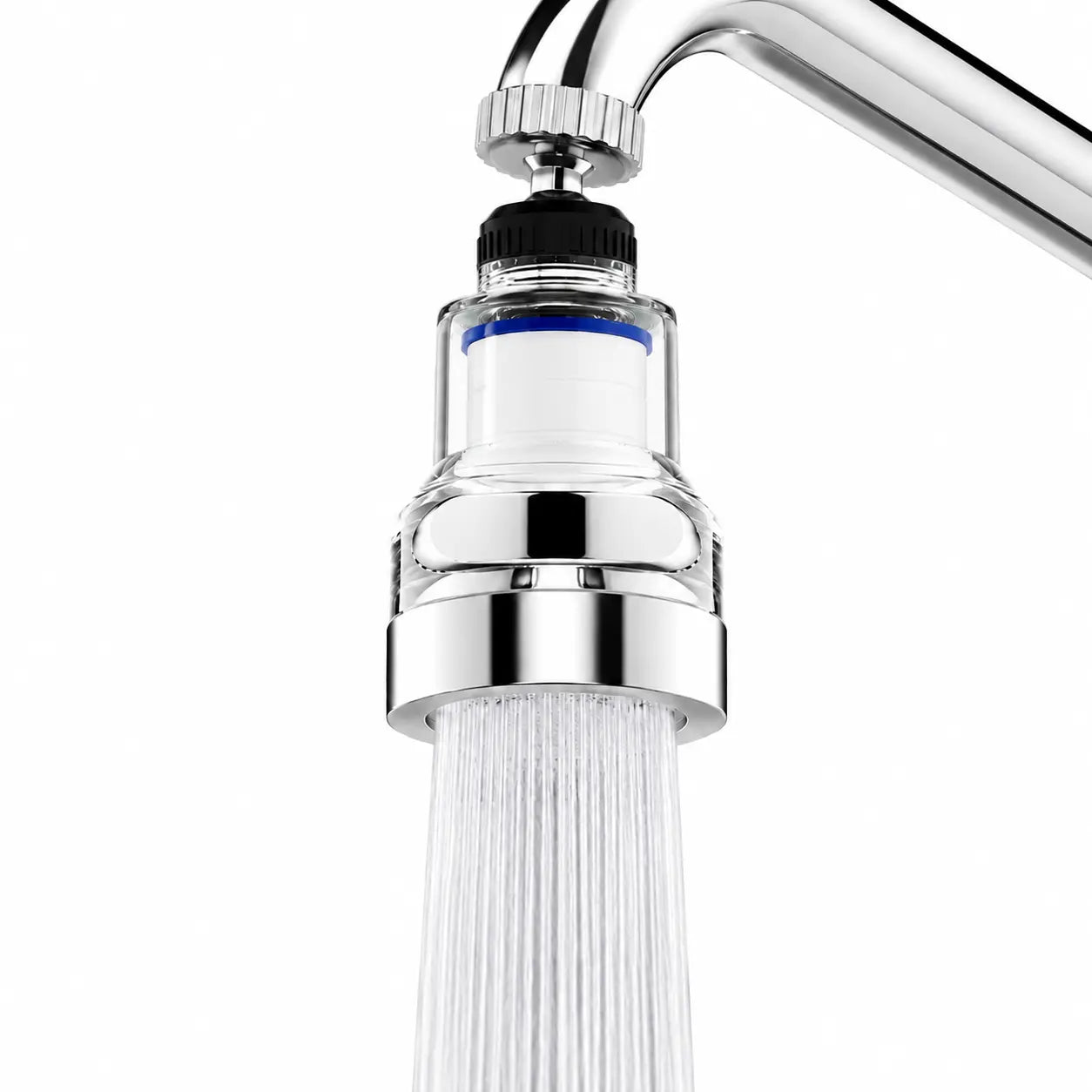Filtro aireador de grifo giratorio 360° de 6 capas – Accesorio de fregadero antisalpicaduras con 3 modos de agua (1 unidad)