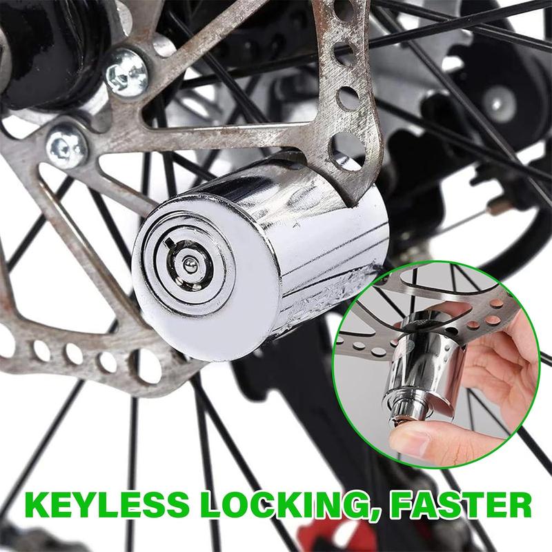 Anti-Theft Alloy Steel Motorcycle Disc Brake Lock with 2 Keys for Electric & Mountain Bikes