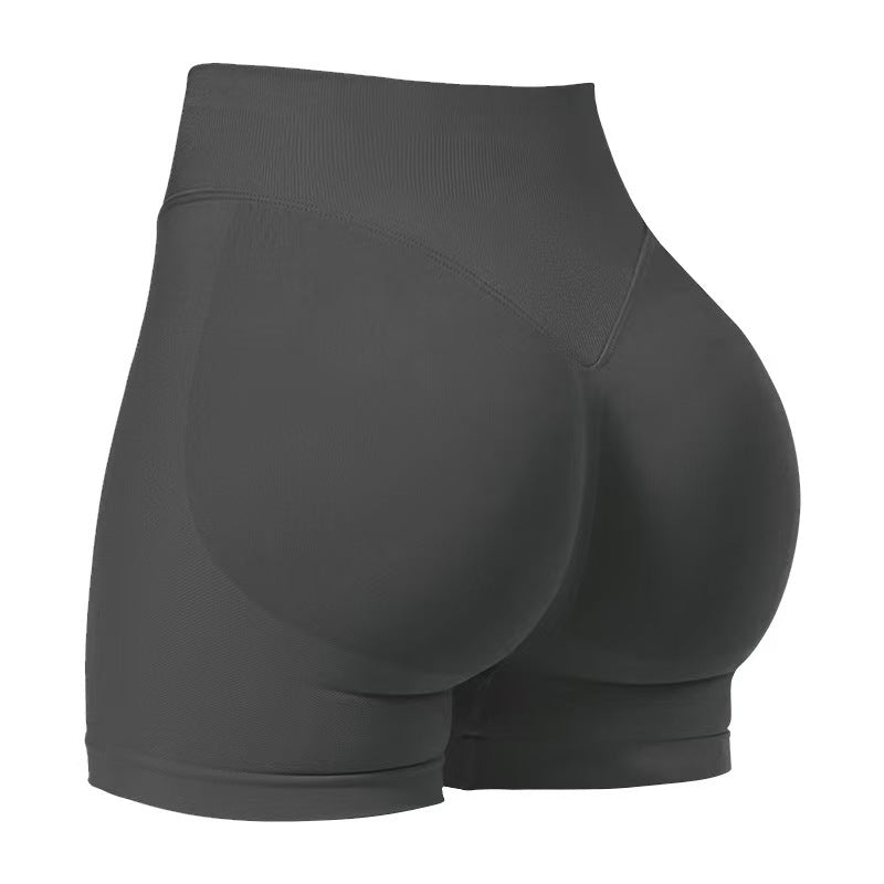 High Waist Butt Lifting Sports Shorts – Seamless Sculpting, Squat-Proof & Stretchy for Workout, Yoga & Gym