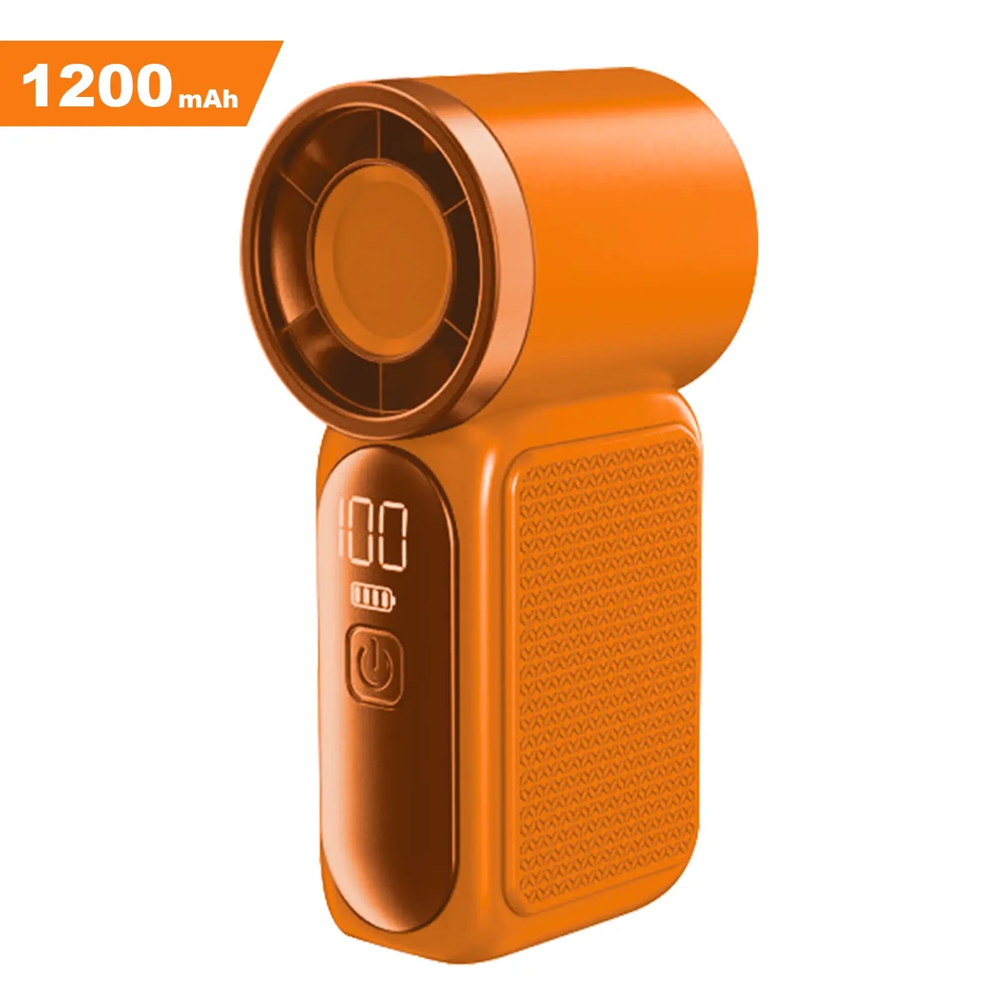 Mini Handheld Fan with LED Display - 6-Speed Turbo Portable Pocket Fan