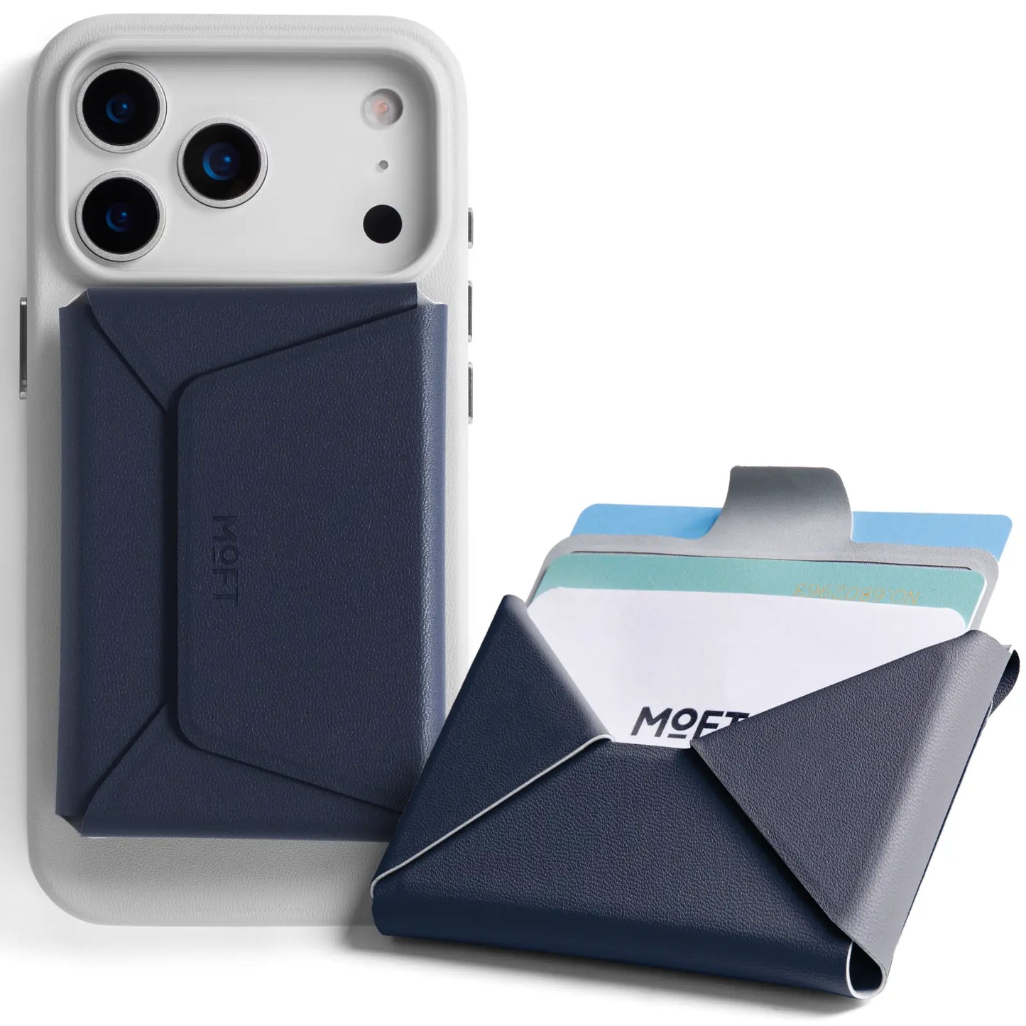 MagSafe Wallet Stand – Slim Magnetic Card Holder with Kickstand, RFID Blocking Wallet for iPhone & Android