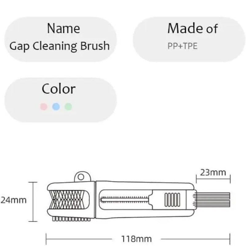 3PCS 3-in-1 Multi-Purpose Gap Cleaning Brush Set – Bottle, Lid & Crevice Cleaning Tool for Cups, Tumblers & Kitchenware