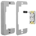 10-Piece Metal Wall Plate Spacers for Electrical Outlets – Leveling Plates to Fix Loose Outlets