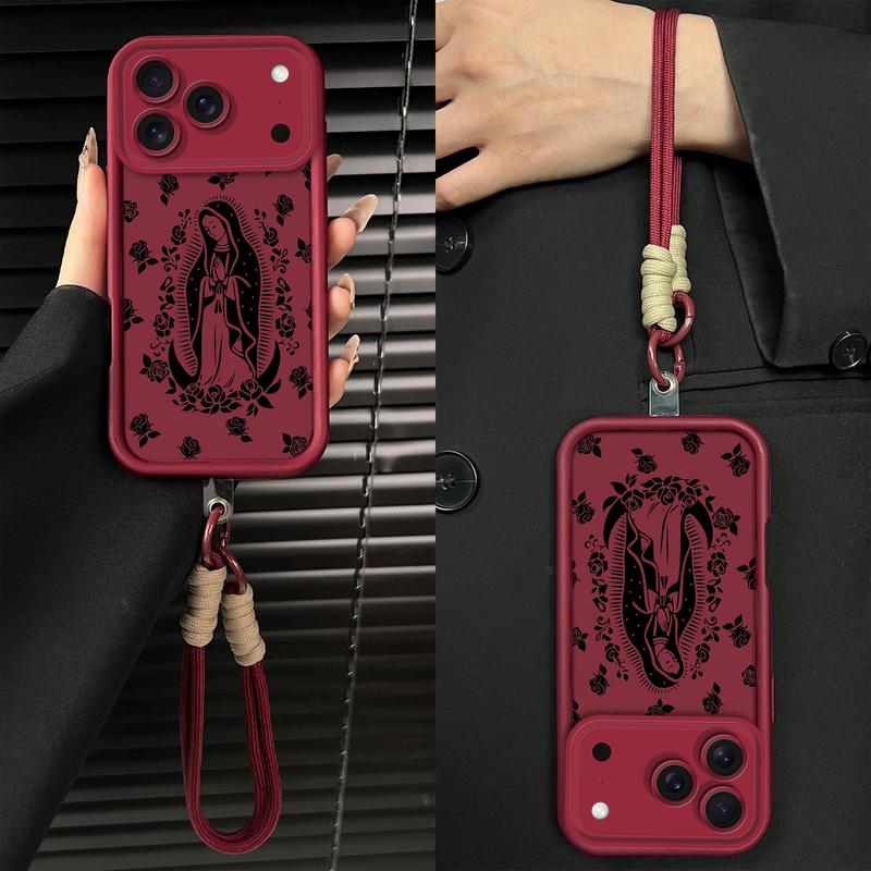 The Virgin Surrounded by Roses Case for iPhone & Samsung  – Full Coverage Lens Protection