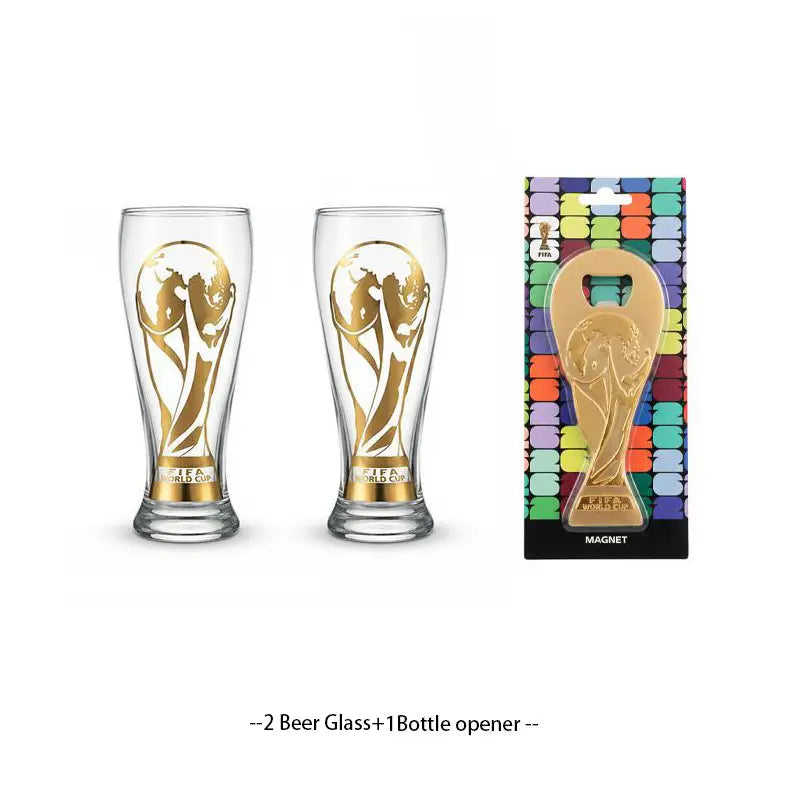Official FIFA World Cup 26 Gold Stamped Classic Beer Glass--Collector's Edition summervibes Drinkware Tumblers