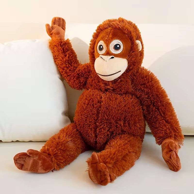 Iconic Long-Armed Gorilla Stuffed Animal - Squeezable Hanging Monkey Plush Gift