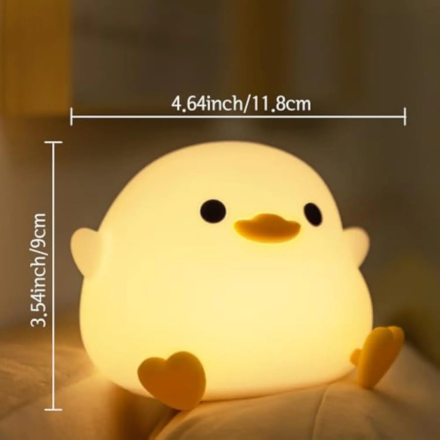 Cute Axolotl Silicone Night Light – Soft Tap-Control LED Lamp for Kids, Bedroom Decor & Gift