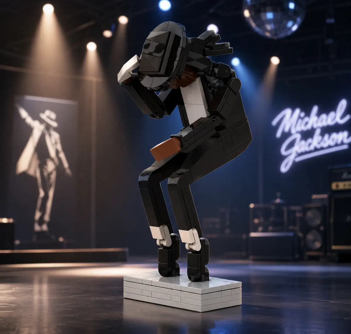 Classic dance pose building block collectible display