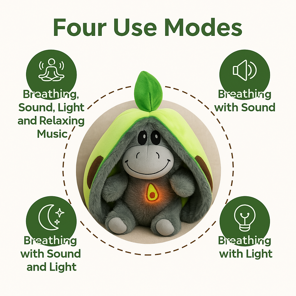 Avocado Donkey Breathing Plushie