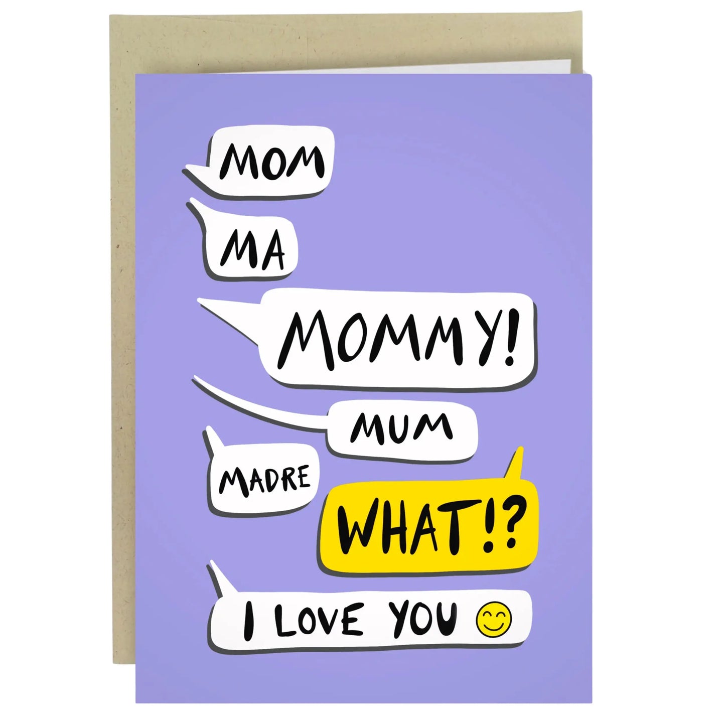 Funny Mother’s Day Greeting Card (5x7") - Includes Kraft Envelope