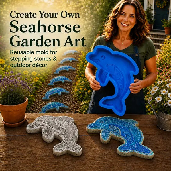 Reusable Sunflower Stepping Stone Mold – DIY Concrete Mold for Garden & Yard Landscaping