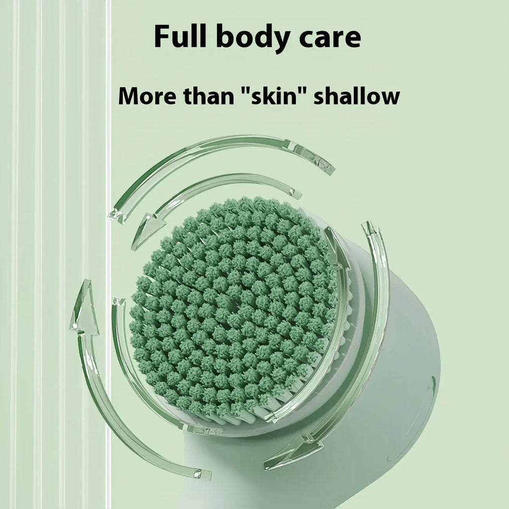 Rechargeable Electric Back Scrubber for Shower – IPX7 Waterproof Spin Body Bath Brush