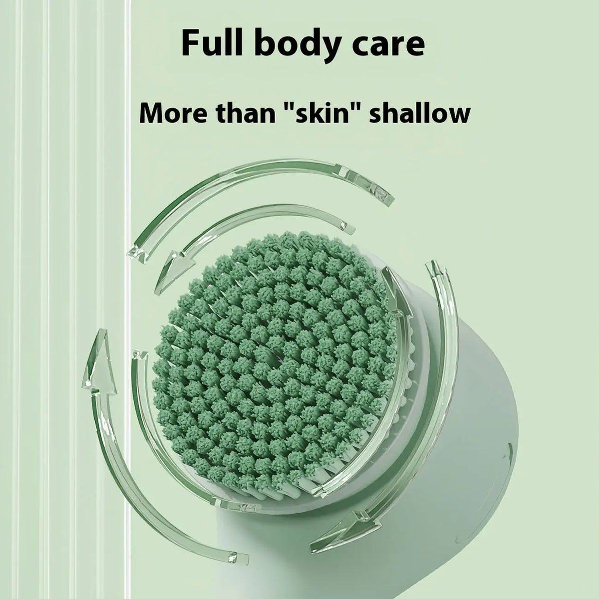 Rechargeable Electric Back Scrubber for Shower – IPX7 Waterproof Spin Body Bath Brush