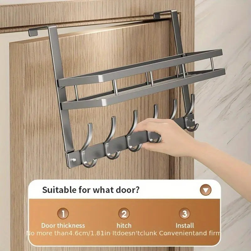 Over-the-Door Hook Hanger Storage Rack