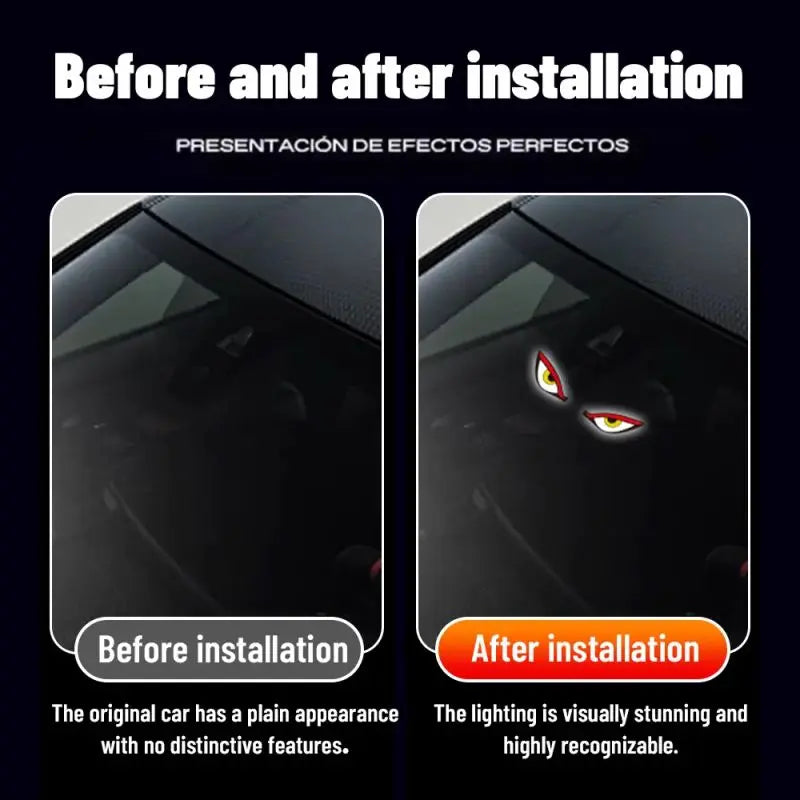 Vampire Devil Eyes LED Panel | Dynamic APP Control Car Window Display