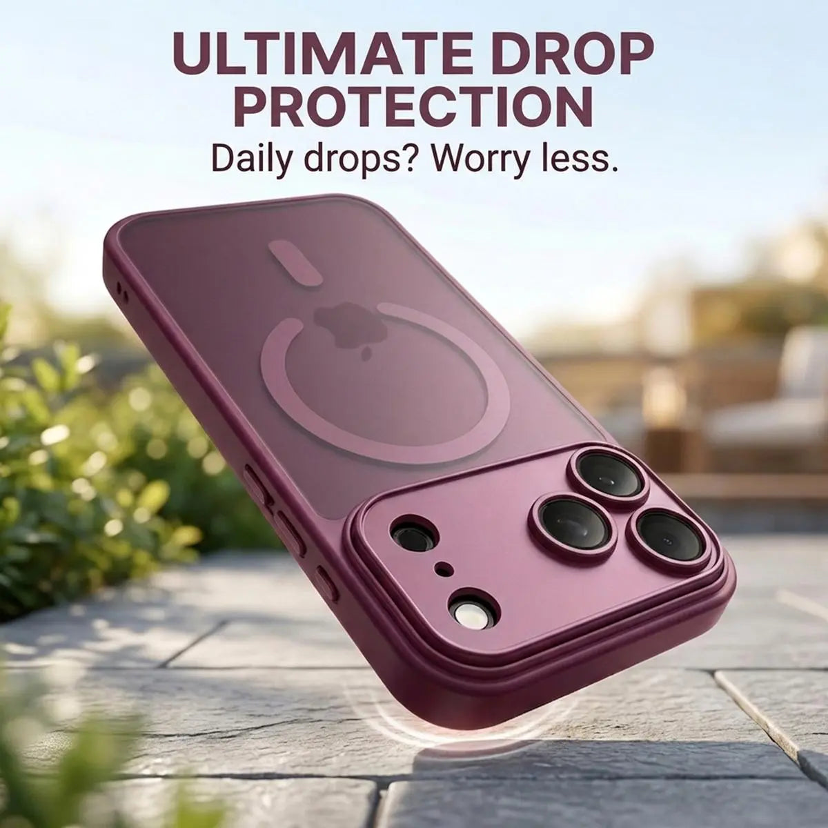 Luxury Matte Translucent Magnetic MagSafe Phone Case with Lens Protector for iPhone 18 Pro MaxV