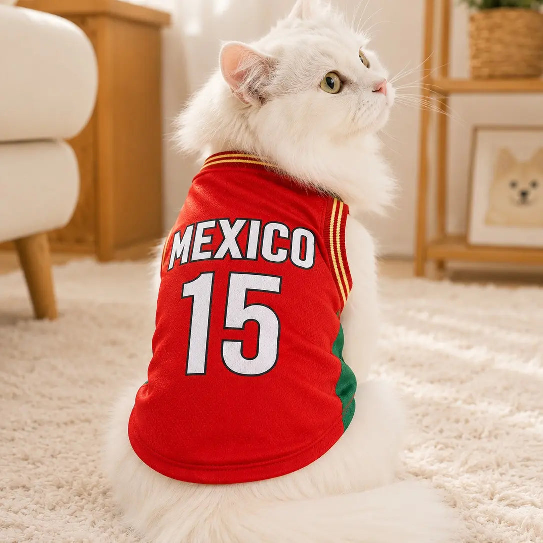 Pet Soccer Jersey Shirt | Lightweight Breathable Mesh Vest for Dogs & Cats