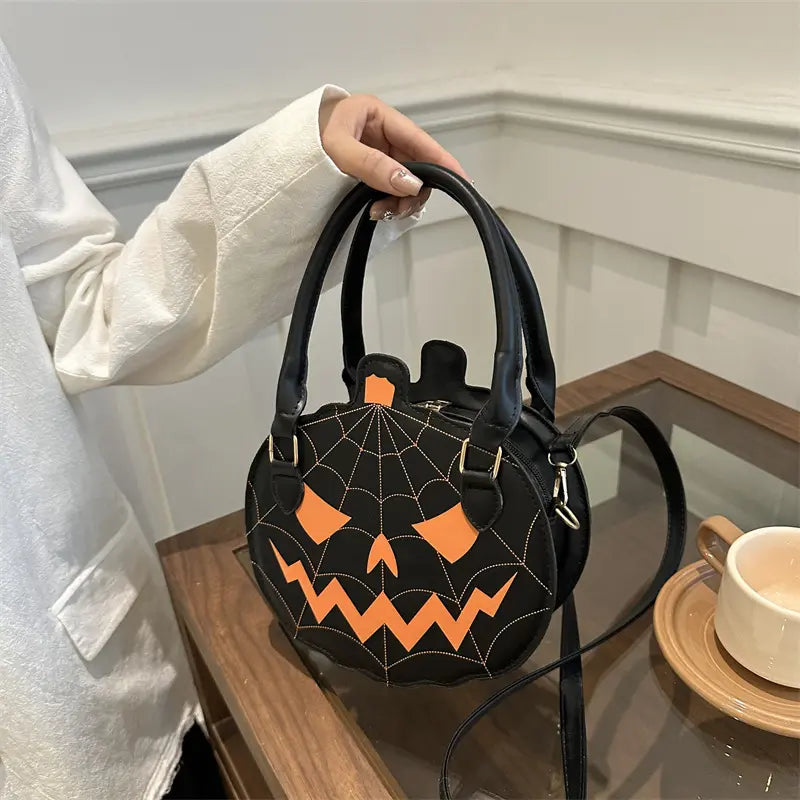 Novelty Halloween Pumpkin Shoulder & Crossbody Bag for Women