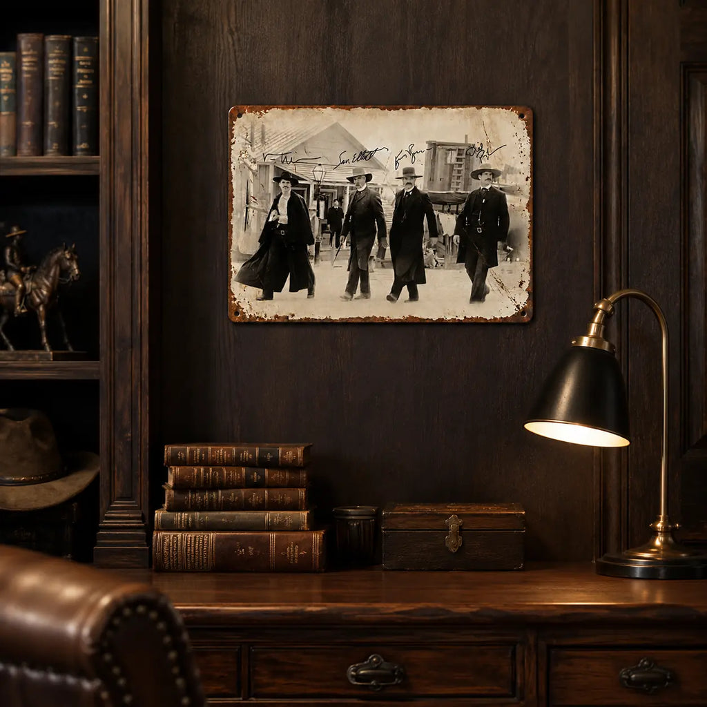 Arte de Pared de Película del Oeste de Doc Holliday y Wyatt Earp