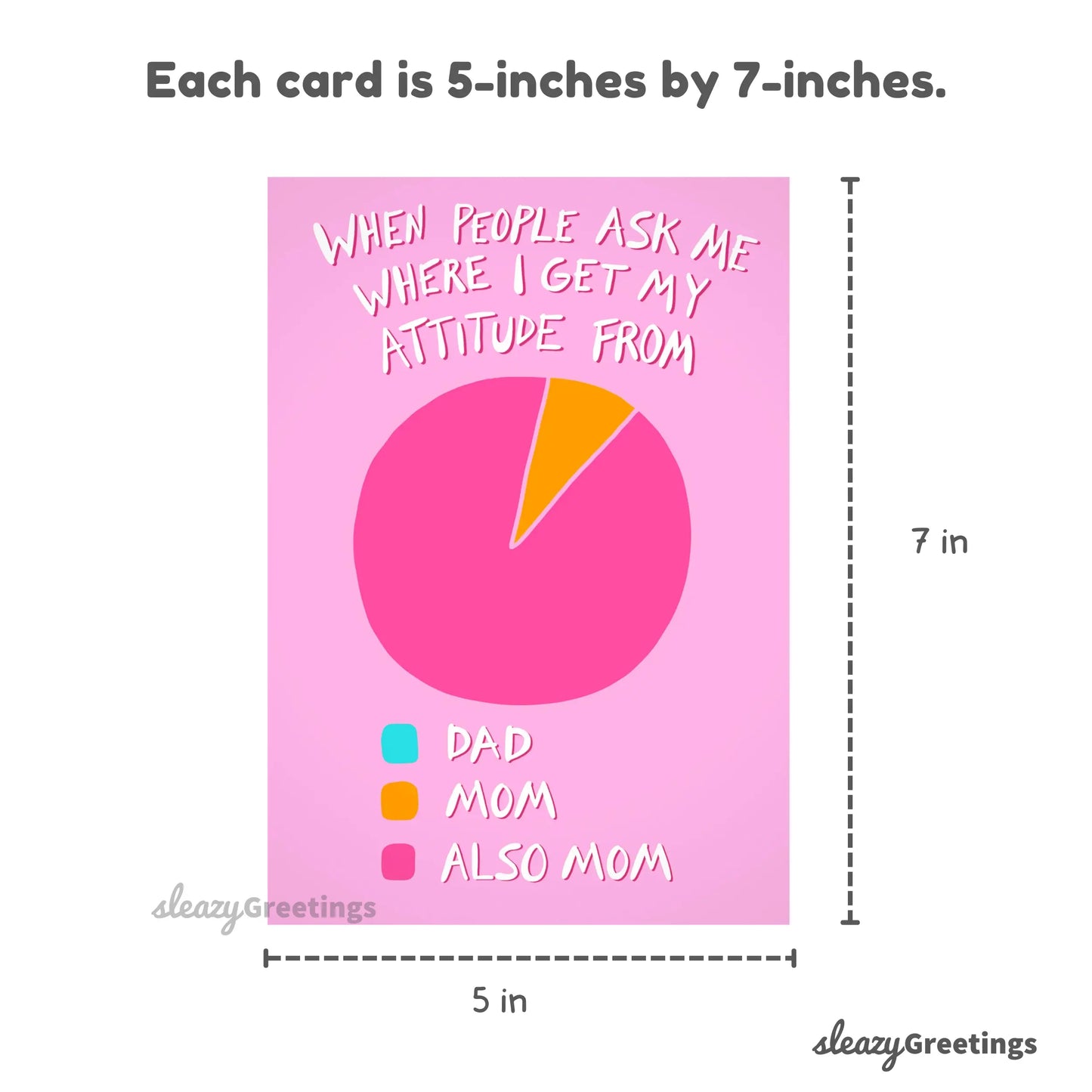 Funny Mother’s Day Greeting Card (5x7") - Includes Kraft Envelope