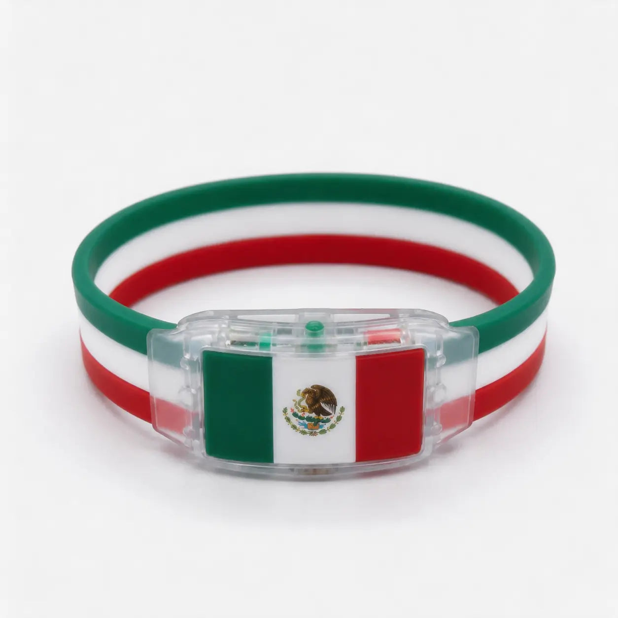 2026 Mexico Soccer Fan LED Wristband – Glow Flag Bracelet