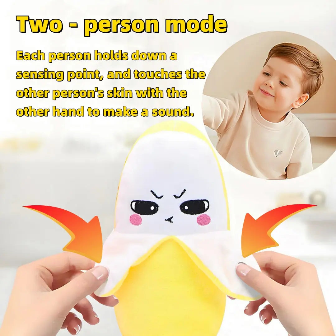Interactive Music Electric Plush Toy Set - Cute Banana Strawberry Carrot Stuffed Animals (Ages 3+, Battery Included)