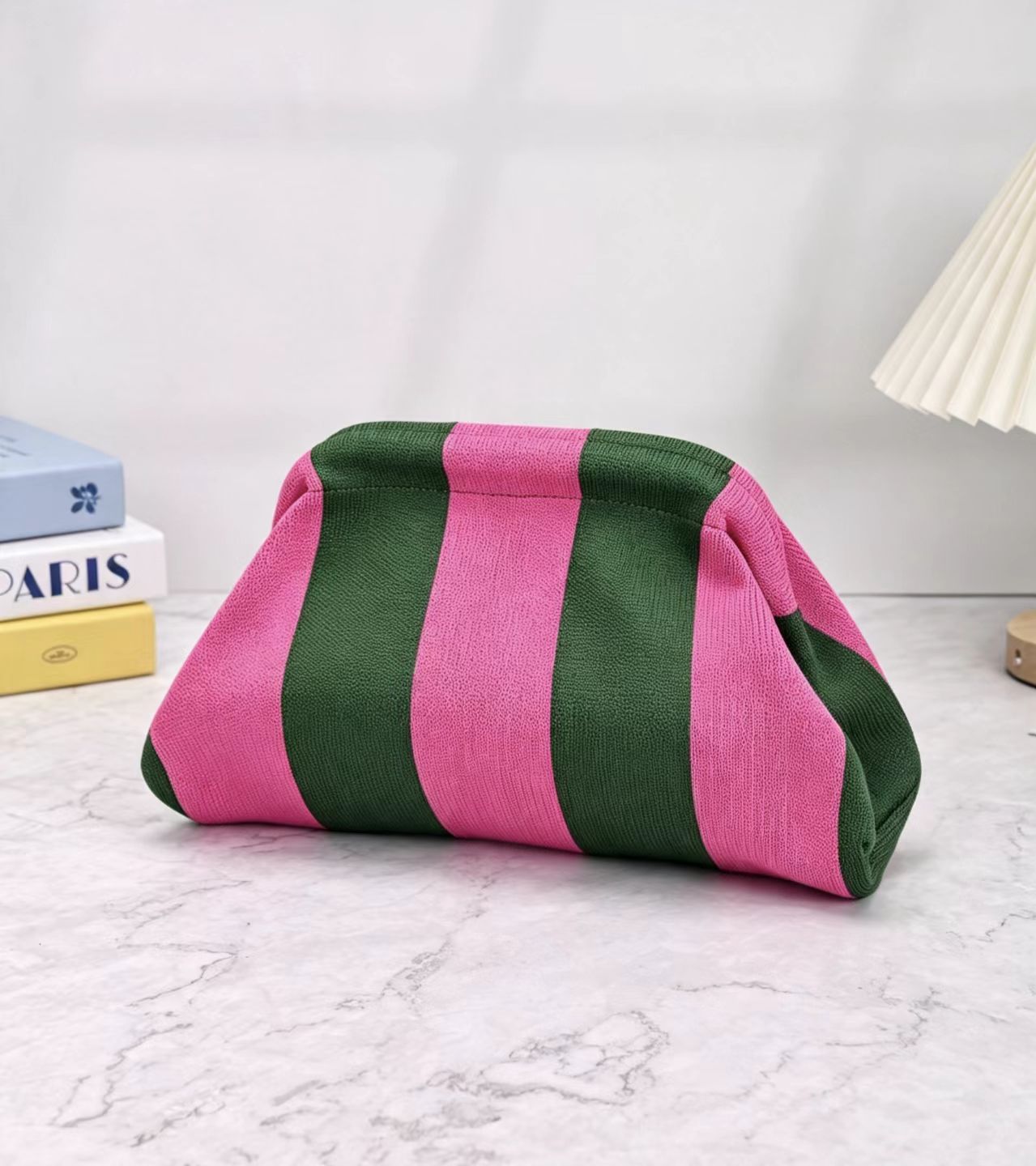 Women's Striped/rhombus/leaf/dot Cloud Handbag, Clip Closure Crossbody Bag, Lightweight Foldable for Daily Use, Gifts for Friends and Valentine's Day