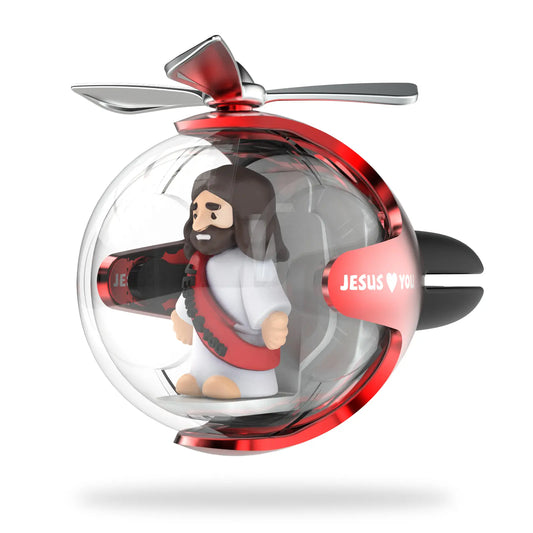 Jesus Loves You Car Air Freshener – Long-Lasting Christian Car Diffuser with Fragrance Refill