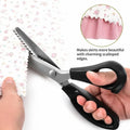 Sharp Stainless Steel Zigzag Pinking Shears for Sewing, Tailoring & DIY Crafts